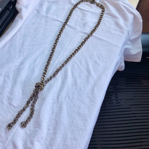 J.Crew Rope Chain Knot Long Necklace - Picture 4 of 8